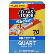 H-E-B Texas Tough Slider Quart Freezer Bags - Value Pack
