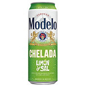 Modelo Chelada Limon y Sal Mexican Import Flavored Beer 24 oz Can
