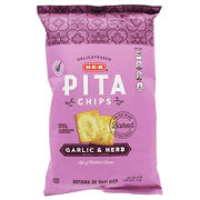 H-E-B Garlic & Herb Pita Chips, 8 oz