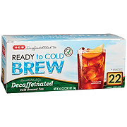 H-E-B Ready to Cold Brew Decaf Black Tea - Family Size Tea Bags