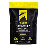 Ascent 100% Whey 25g Protein Powder Blend - Vanilla