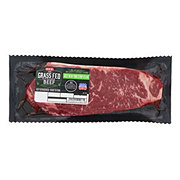 H-E-B Grass Fed & Finished Beef Boneless New York Strip Steak - USDA Choice