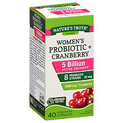 Nature's Truth Women's Probiotic + Cranberry Vegetarian Capsules