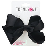Trend Zone Black Ribbon Hair Bow Salon Clip