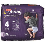 H-E-B Baby Overnight Diapers – Size 4