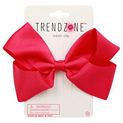 Trend Zone Fuchsia Ribbon Hair Bow Salon Clip