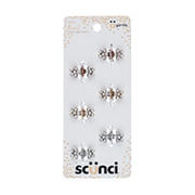 Scunci Mini Rhinestone Jaw Clips