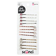 Scunci Bobby Pins with Solitaire Rhinestone
