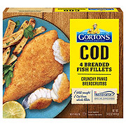Gorton's Frozen Crunchy Breaded Cod Fish Fillets