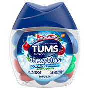 Tums Antacid Chewy Bites Cooling Sensation Tablets -  Fruit Fusion