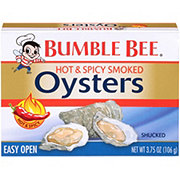 Bumble Bee Hot and Spicy Smoked Oysters