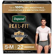 Depend Real Fit Incontinence Disposable Underwear - S/M