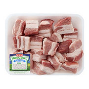 H-E-B Natural Pork Belly Cubes