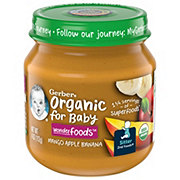Gerber Organic for Baby Wonderfoods 2nd Foods - Mango Apple & Banana