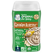 Gerber Organic for Baby Grain & Grow Oatmeal - Banana Cereal
