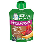 Gerber Organic for Toddler Wonderfoods Pouch - Banana Strawberry Beet & Oatmeal