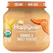 Happy Baby Organics Stage 2 Baby Food - Bananas & Sweet Potatoes