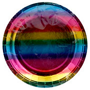 Creative Converting Rainbow Foil Plate, 7 in.