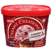 H-E-B Creamy Creations Cherry & Chocolate Ice Cream
