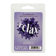 ScentSationals Relax Lavender & Chamomile Scented Wax Cubes, 6 Ct