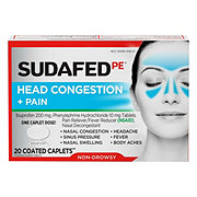 Sudafed PE Head Congestion + Pain Coated Tablets