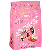 Lindt Lindor Strawberries & Cream White Chocolate Truffles Valentine's Candy