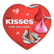 Hershey's Kisses Milk Chocolate Valentine's Candy Heart Gift Box