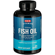 H-E-B Vitamins 2700 mg Fish Oil Lemon Capsule Softgels