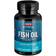 H-E-B Vitamins 1350 mg Fish Oil Lemon Capsule Softgels