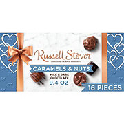 Russell Stover Caramels & Nuts Assorted Chocolates Valentine's Gift Box, 16 pc