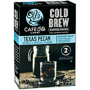 CAFE Olé by H-E-B Cold Brew Coffee Packs - Texas Pecan