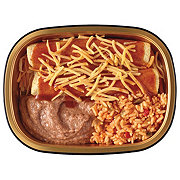 Meal Simple by H-E-B Cheese Enchiladas with Mexican Rice & Refried Beans