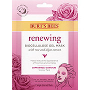 Burt's Bees Renewing Biocellulose Gel Mask - Rose & Algae Extract