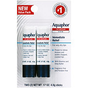 Aquaphor Lip Repair Stick - Soothes Dry Chapped Lips Sticks 2 Pack
