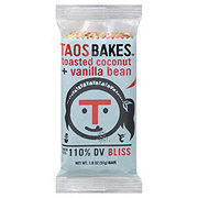 Taos Bakes Toasted Coconut & Vanilla Bean Bar