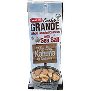 H-E-B Cashew Grande Roasted Whole Cashews with Sea Salt