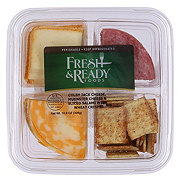 Fresh & Ready Snack Tray - Salami, Cheese & Wheat Crisps