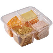 Meal Simple by H-E-B Snack Tray - Turkey, Cheese & Wheat Crisps