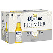 Corona Premier Mexican Lager Import Light Beer 12 oz Bottles, 18 pk