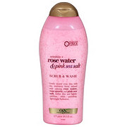 OGX Sensitive Body Scrub & Wash - Rose Water & Pink Sea Salt