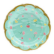 Paper Art Floral Tea Party Paper Plates, 7 in.