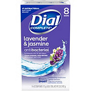 Dial Complete Antibacterial Deodorant Bar Soap, Lavender & Twilight Jasmine Scent