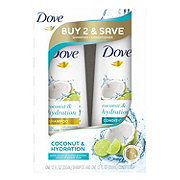 Dove Coconut & Hydration Shampoo & Conditioner, 2 Pk