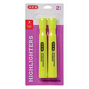 H-E-B Chisel Tip Highlighters - Yellow Ink