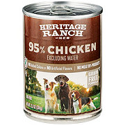 Heritage Ranch by H-E-B Grain-Free Canned Wet Dog Food - 95% Chicken