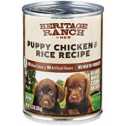 Heritage Ranch by H-E-B Canned Wet Puppy Dog Food - Chicken & Rice