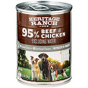 Heritage Ranch by H-E-B Grain-Free Canned Wet Dog Food - 95% Beef & Chicken