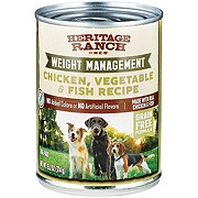 Heritage Ranch by H-E-B Weight Management Grain-Free Wet Dog Food - Chicken, Vegetable & Fish