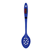 Cocinaware Slotted Melamine Spoon – Cobalt Blue