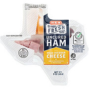 H-E-B Ready, Fresh, Go! Snack Tray - Uncured Ham & Mild Cheddar Cheese